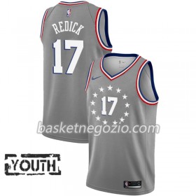 Canotte Bambino Philadelphia 76ers J.J. Redick 17 2018-19 Nike City Edition Grigio Swingman